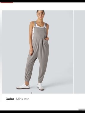 Mink Ash Women’s Relaxed Overalls Jumpsuit